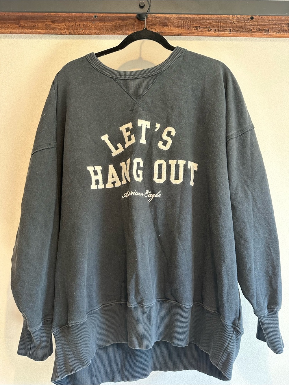 American Eagle Womens Sweatshirt - Charcoal